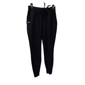 Under Armour Women's Size S Heat Gear Black Athletic Jogger Pants with Pockets